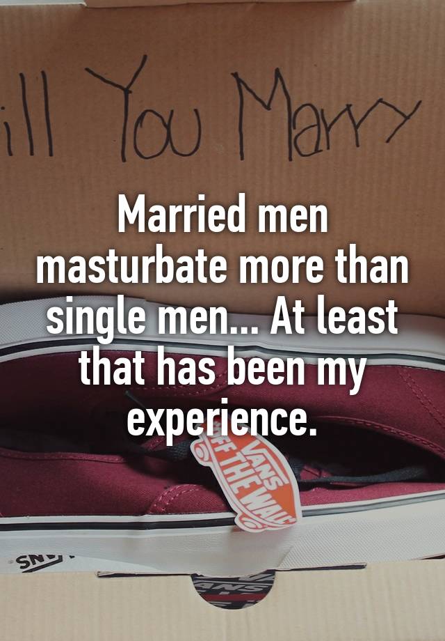 How Often Do Married Men Masturbate
